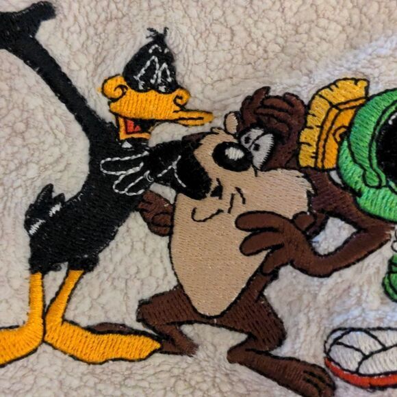 Warner Bros 1998 Looney Tunes vintage fleece sweatshirt size xs youth - Picture 3 of 9